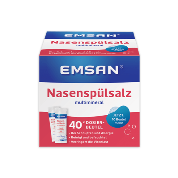 Die Packung des Emsan Nasenspülsalz multimineral