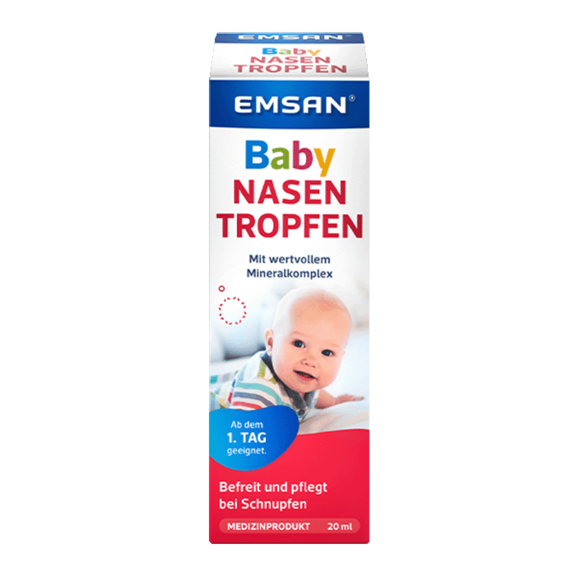 Die Packung der Emsan® Babynasentropfen