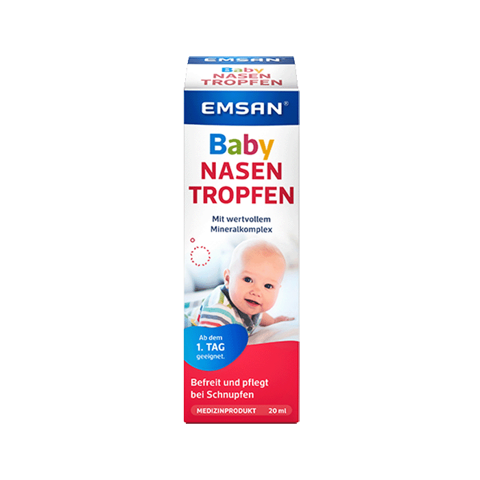 Die Packung der Emsan® Babynasentropfen