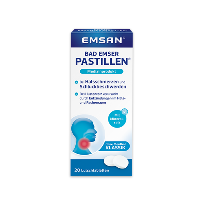 Packung der Emsan Bad Emser Pastillen Klassik