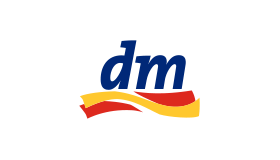 Das Logo von dm Drogeriemarkt